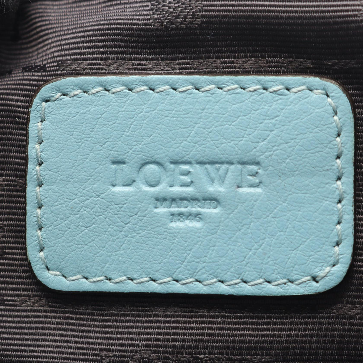 LOEWE Heritage Tote Bag Blue leather 2101220051068