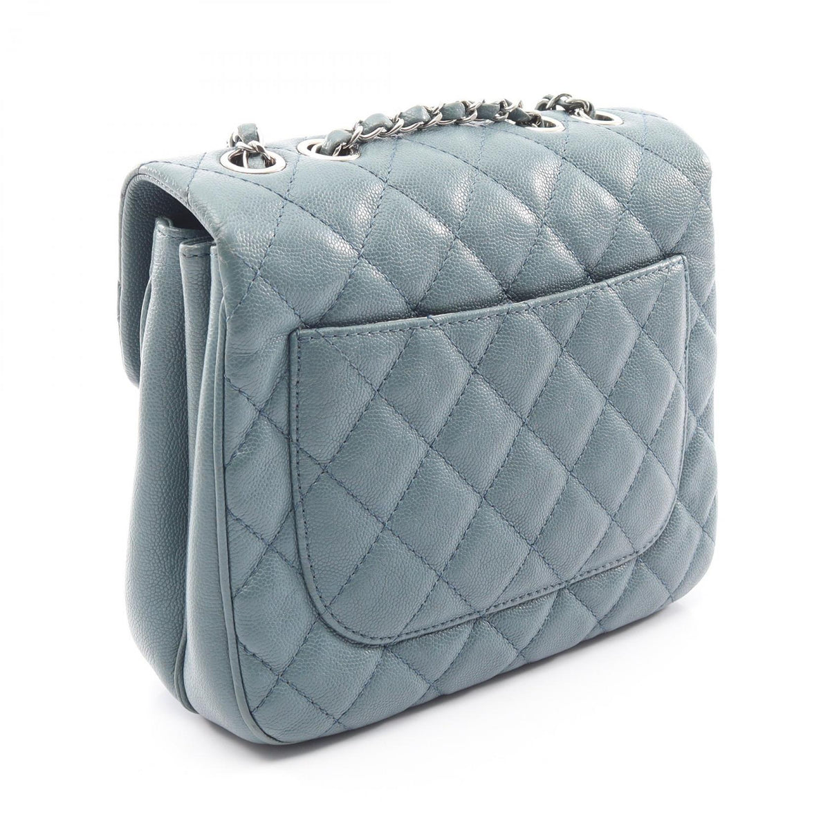 CHANEL Blue Matelasse Grained Calfskin leather 2101220051433