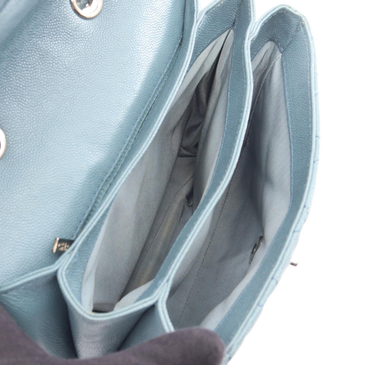 CHANEL Blue Matelasse Grained Calfskin leather 2101220051433