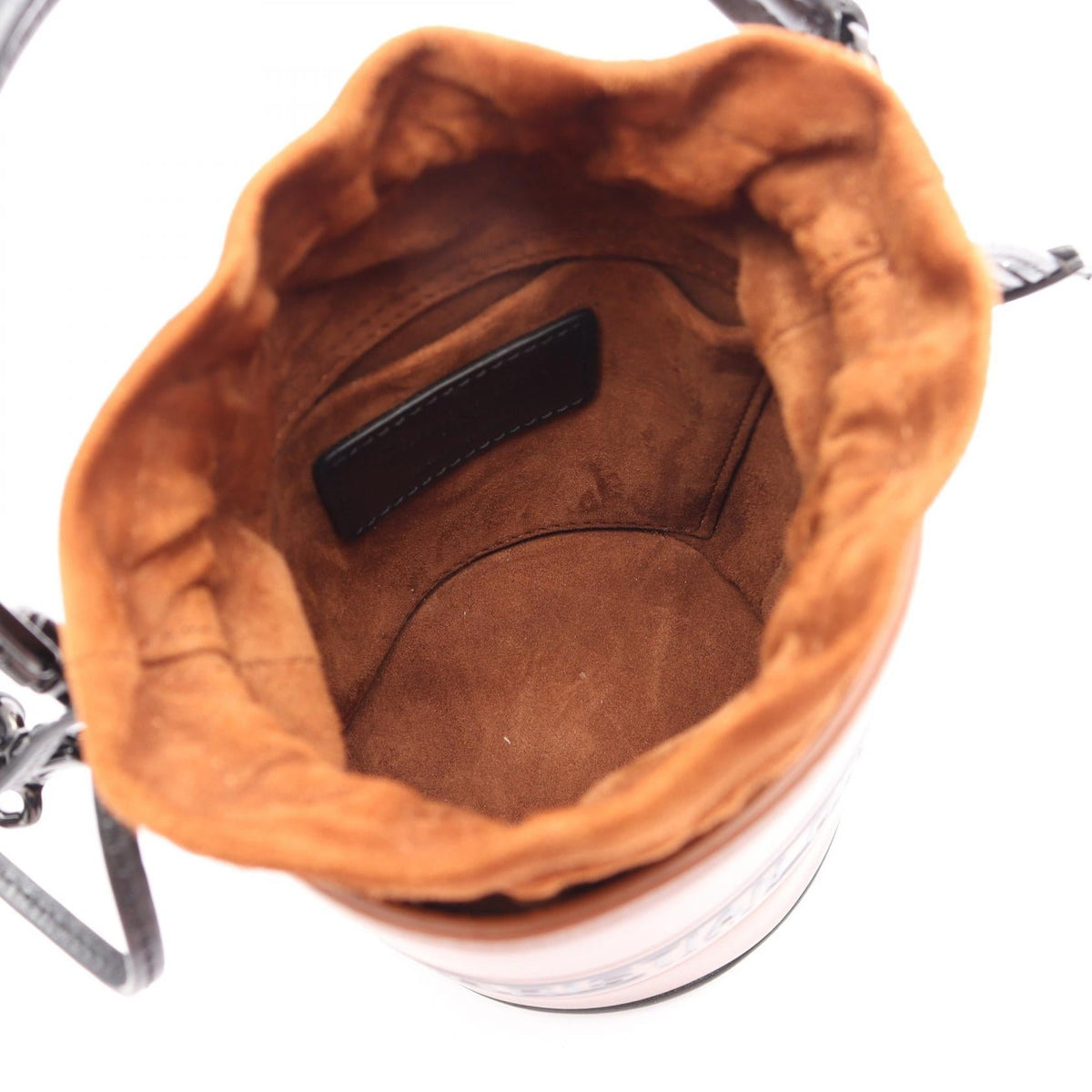 Dior Vibe Microbucket 2WAY Handbag Brown/Black leather 2101220051471