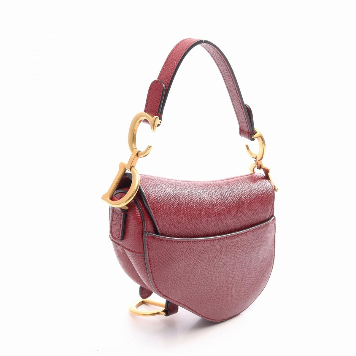 Dior Saddle bag mini Handbag Bordeaux leather 2101220051464