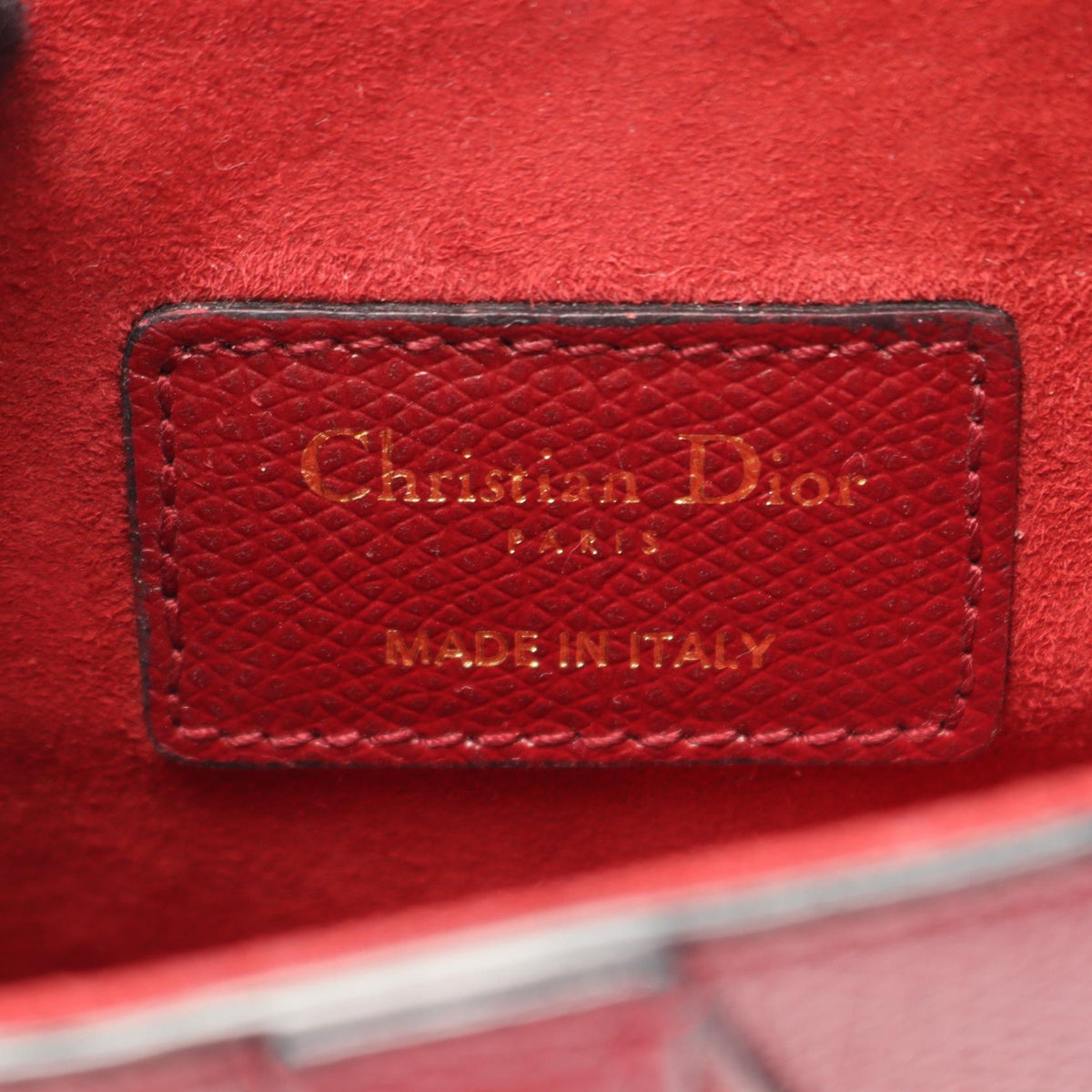 Dior Saddle bag mini Handbag Bordeaux leather 2101220051464