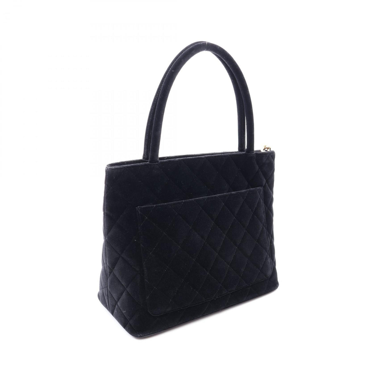 CHANEL Black Medallion tote Fabric A01804 2101220051600