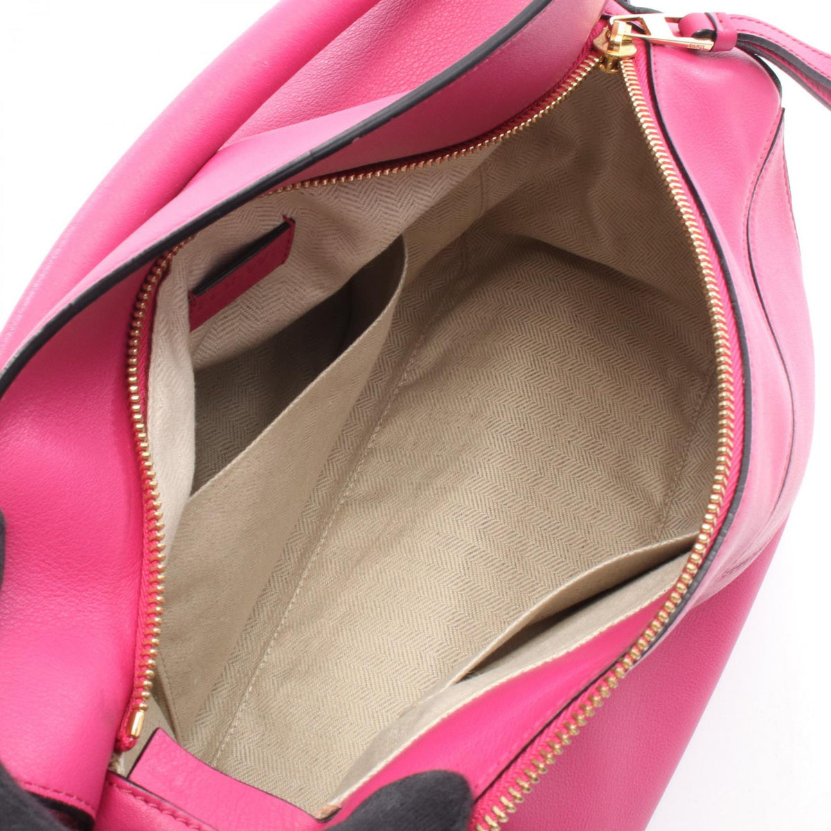 LOEWE Puzzle Bag Medium 2WAY Handbag Pink leather 2101220045081