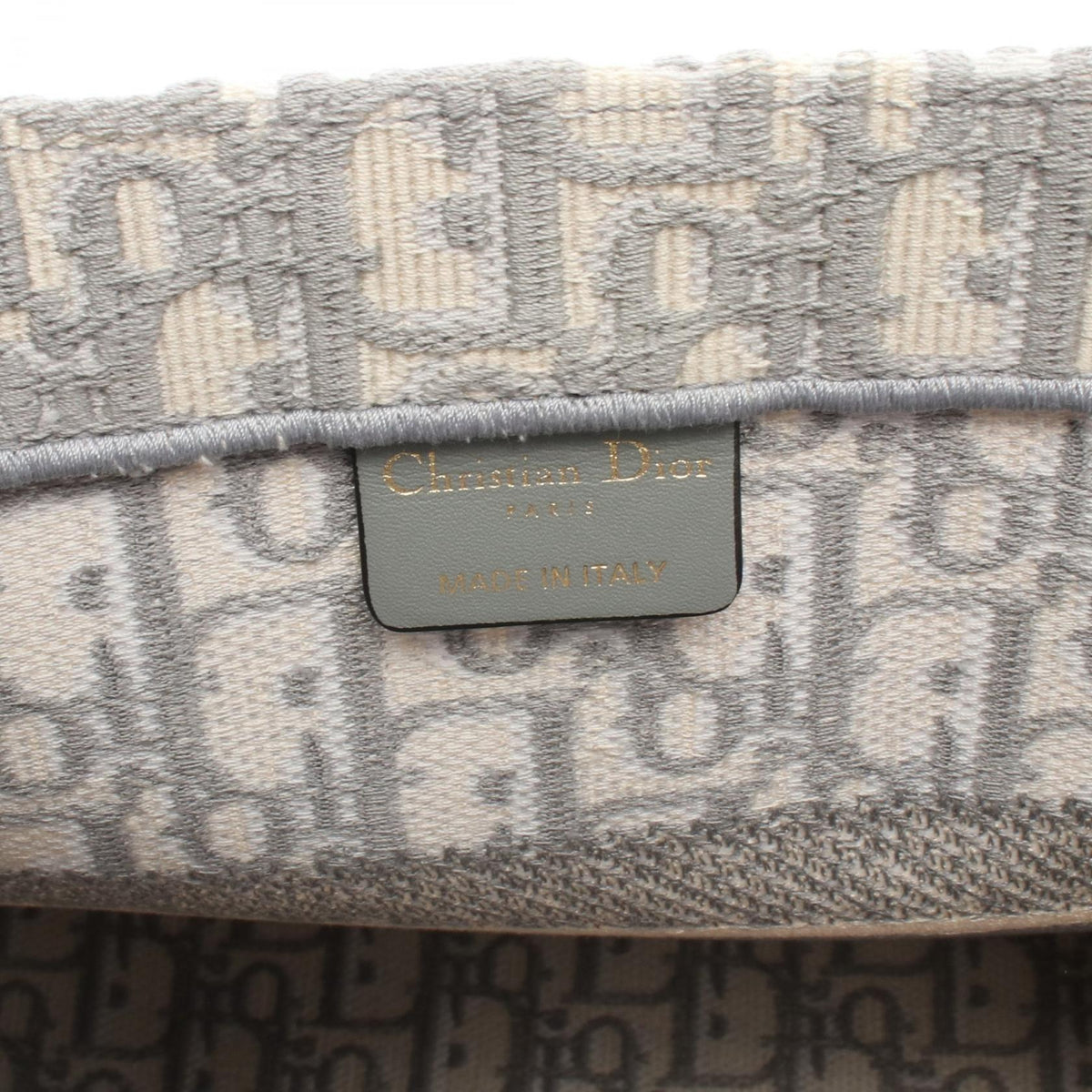 Dior BOOK TOTE Medium Tote Bag White/Gray canvas 2101220045098