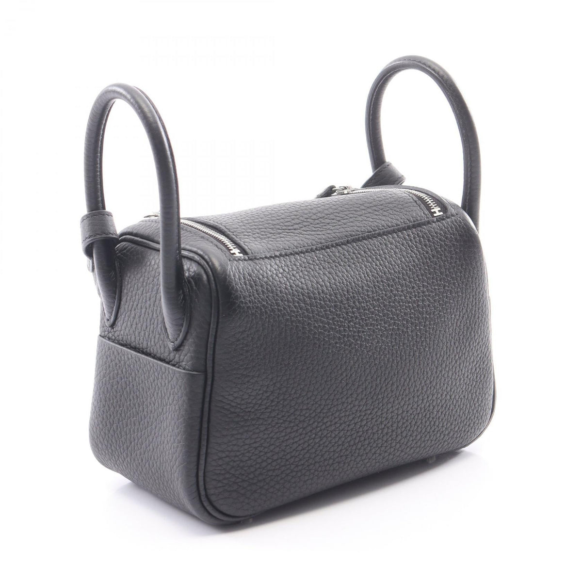 HERMES Lindy Mini Shoulder Bag Black Taurillon Clemence leather Taurillon Clemence 2101220045203