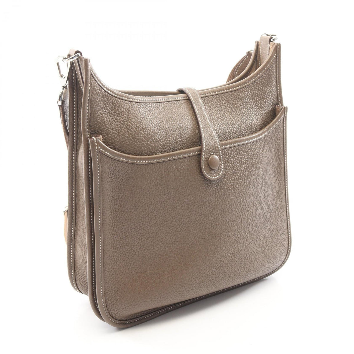 HERMES Evelyne 3 Troyes PM Shoulder BagEtoupe Grey Etoupe Grey Gray Taurillon Clemence leather Taurillon Clemence 2104102526180