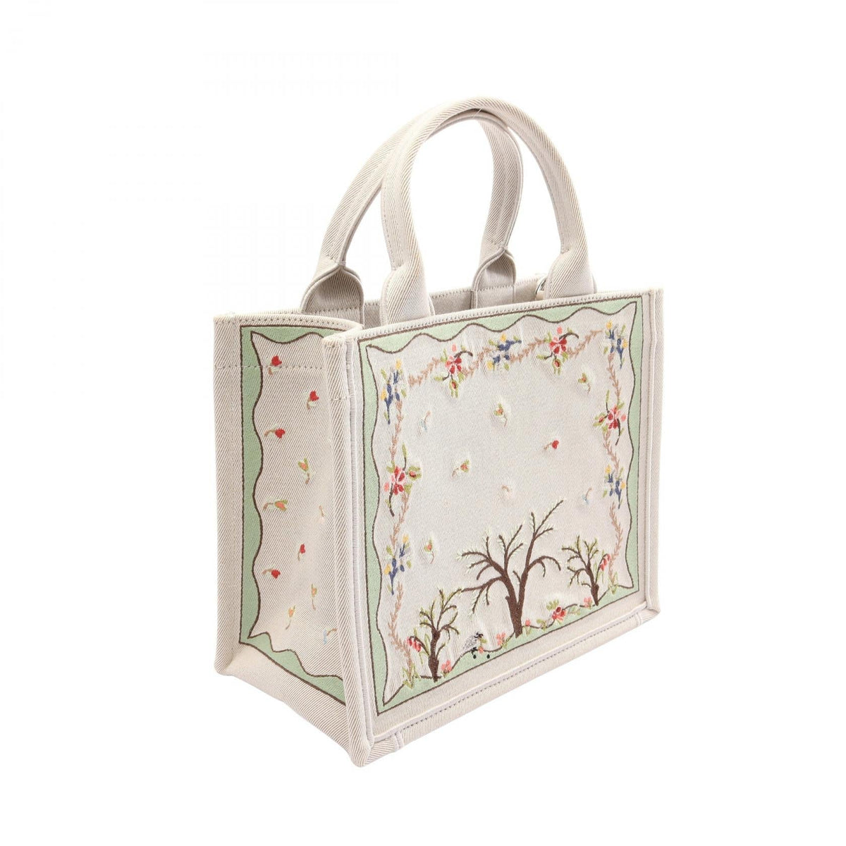 Dior Dioramour Book Tote Small 2WAY Handbag Beige/Multicolor canvas M1404PEHX-M933 2100301251113