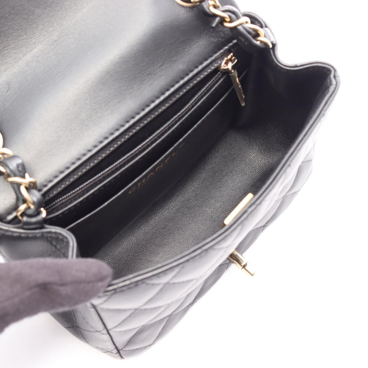 CHANEL Black Mini Matelasse Lambskin (sheep leather) A35200 2120300056076