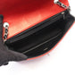 CHANEL Black/Red Matelasse Single Flap Bicolor Lambskin (sheep leather) 2101220049065