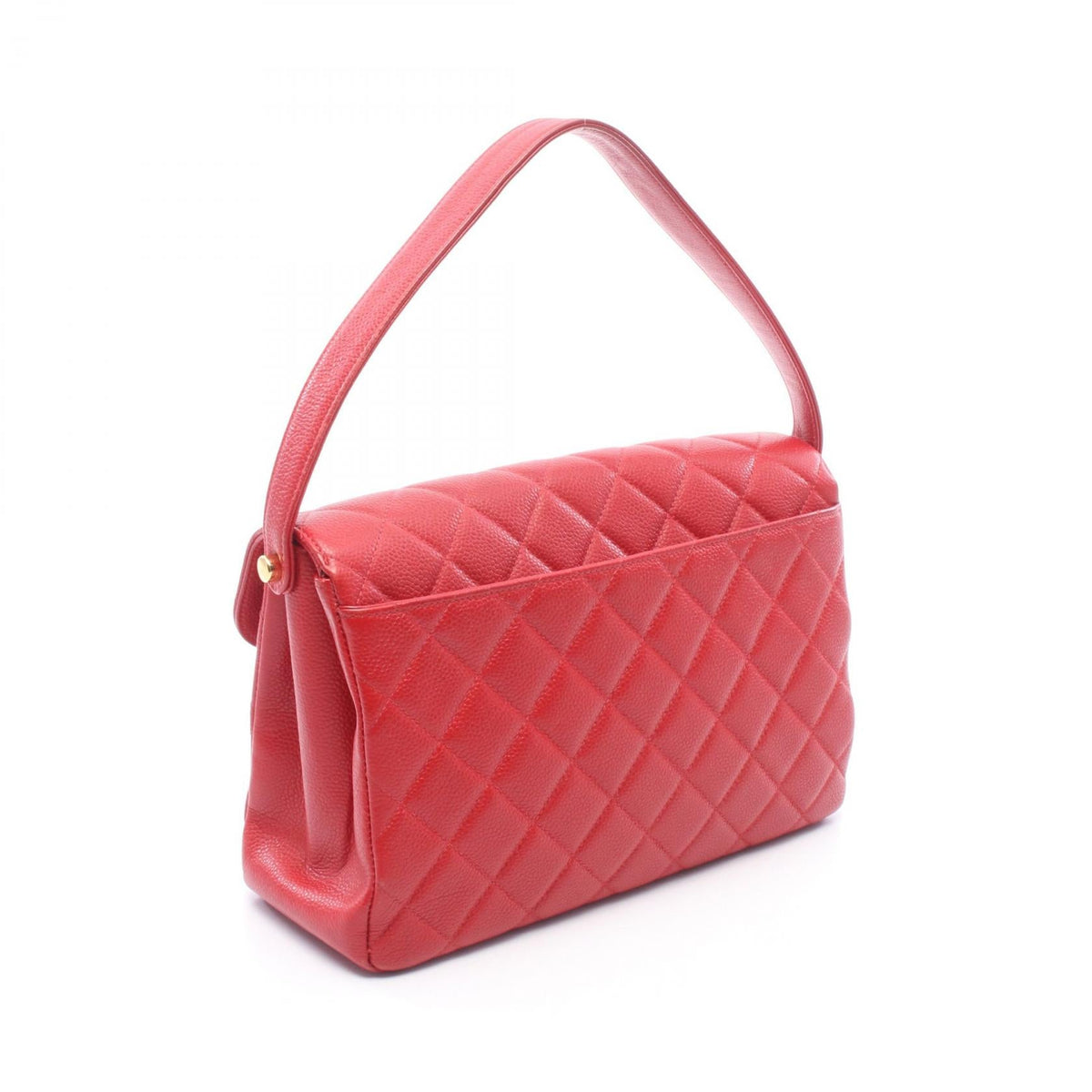 CHANEL Red Matelasse Grained Calfskin leather 2101220044947