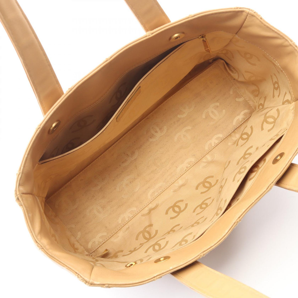 CHANEL Beige Wild stitch leather 2101220044206