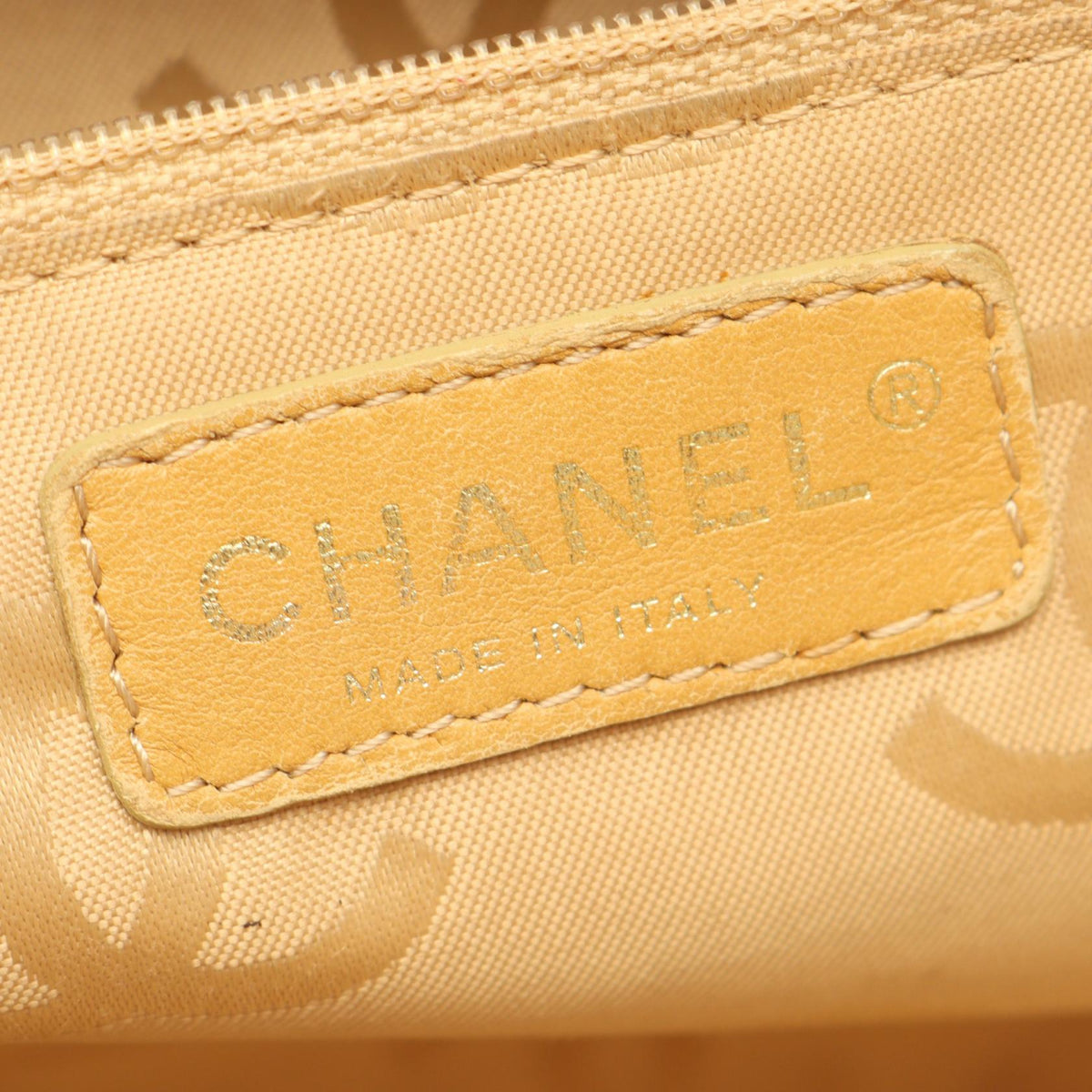 CHANEL Beige Wild stitch leather 2101220044206