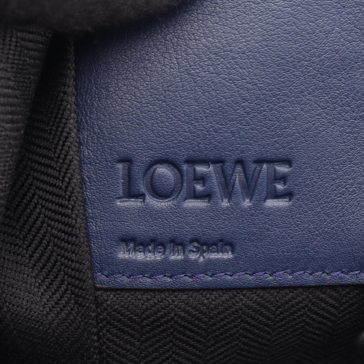 LOEWE HAMMOCK SMALL (2-Way Hammock) Handbag Blue leather 387 30 S35 2101220043209