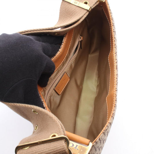Dior street chic trotter Shoulder Bag Beige/Brown canvas leather 2101220043421