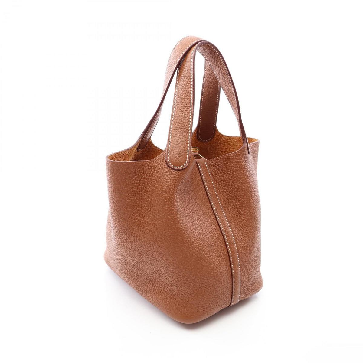 HERMES Picotin Lock PM HandbagGold Gold Brown Taurillon Clemence leather Taurillon Clemence 2101220042523