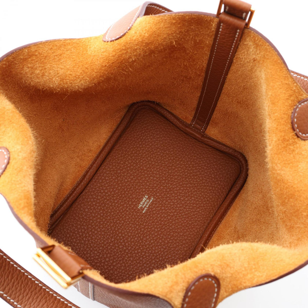 HERMES Picotin Lock PM HandbagGold Gold Brown Taurillon Clemence leather Taurillon Clemence 2101220042523