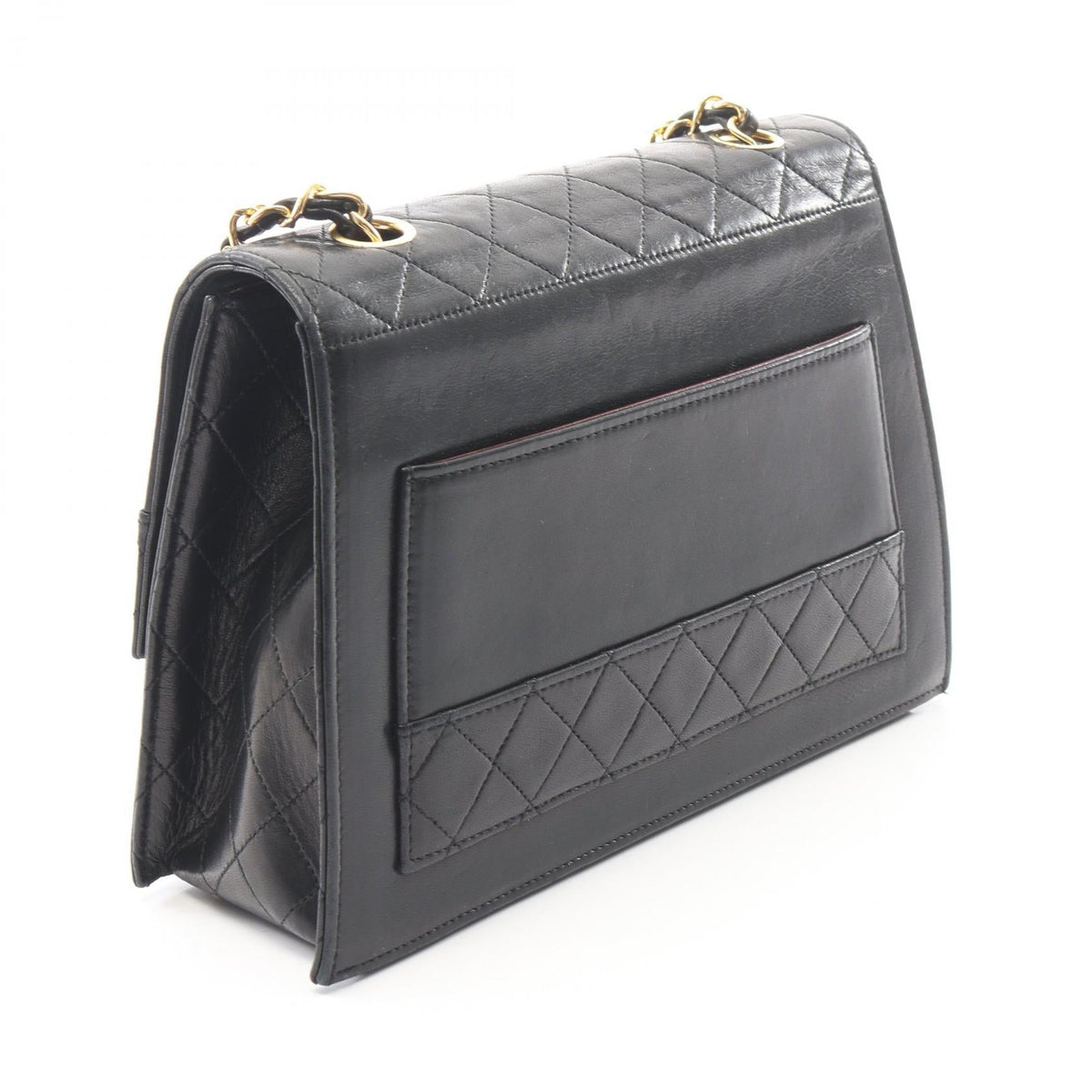 CHANEL Black Matelasse leather 2101220042578