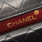 CHANEL Black Matelasse leather 2101220042578