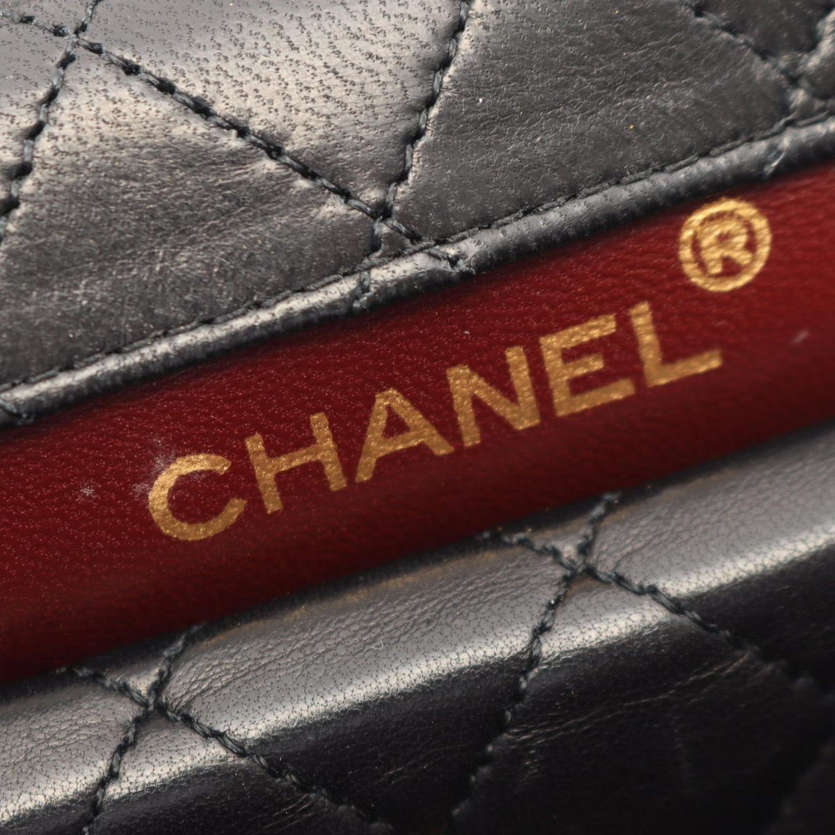 CHANEL Black Matelasse leather 2101220042578