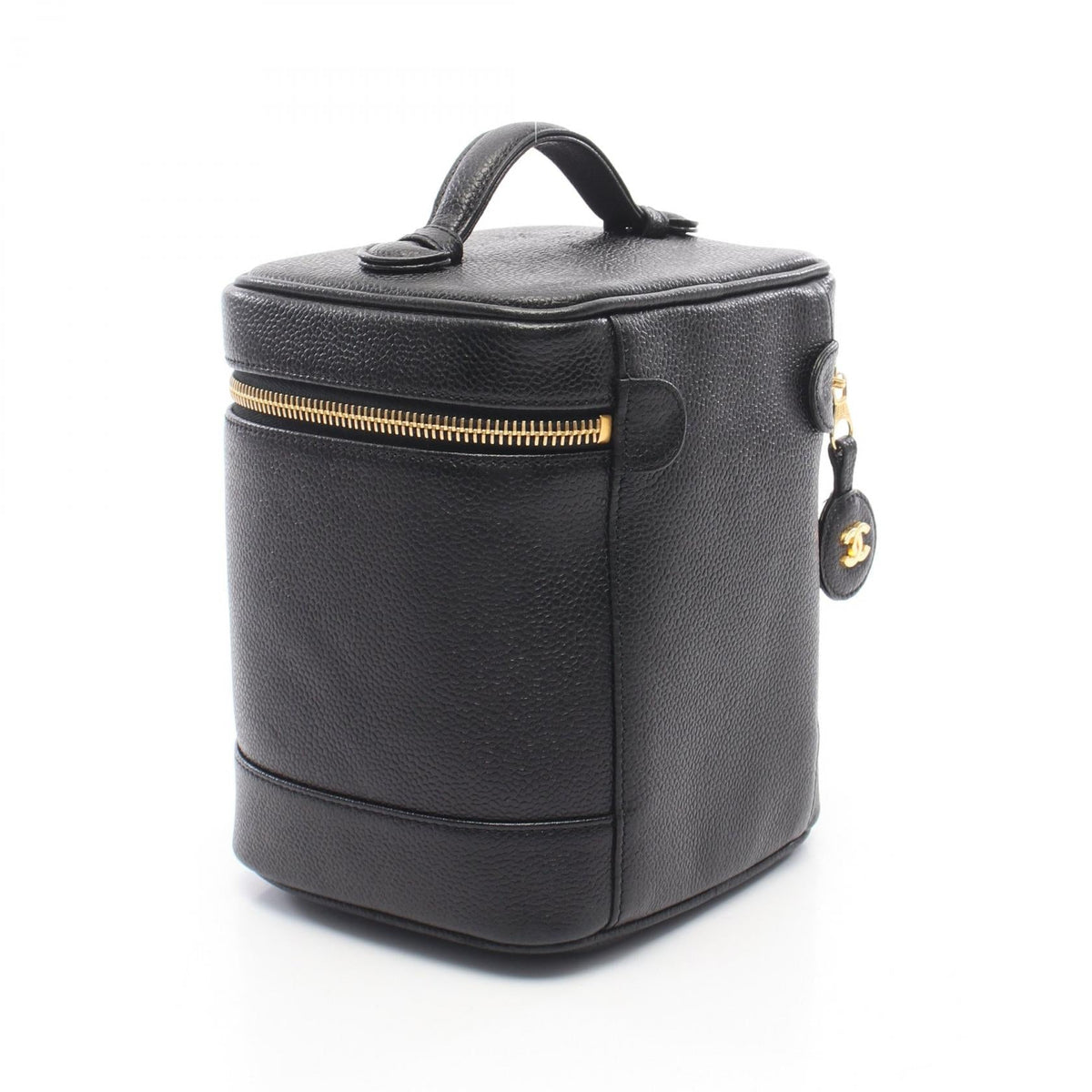 CHANEL Black COCO Mark Grained Calfskin leather A01998 2101220042608