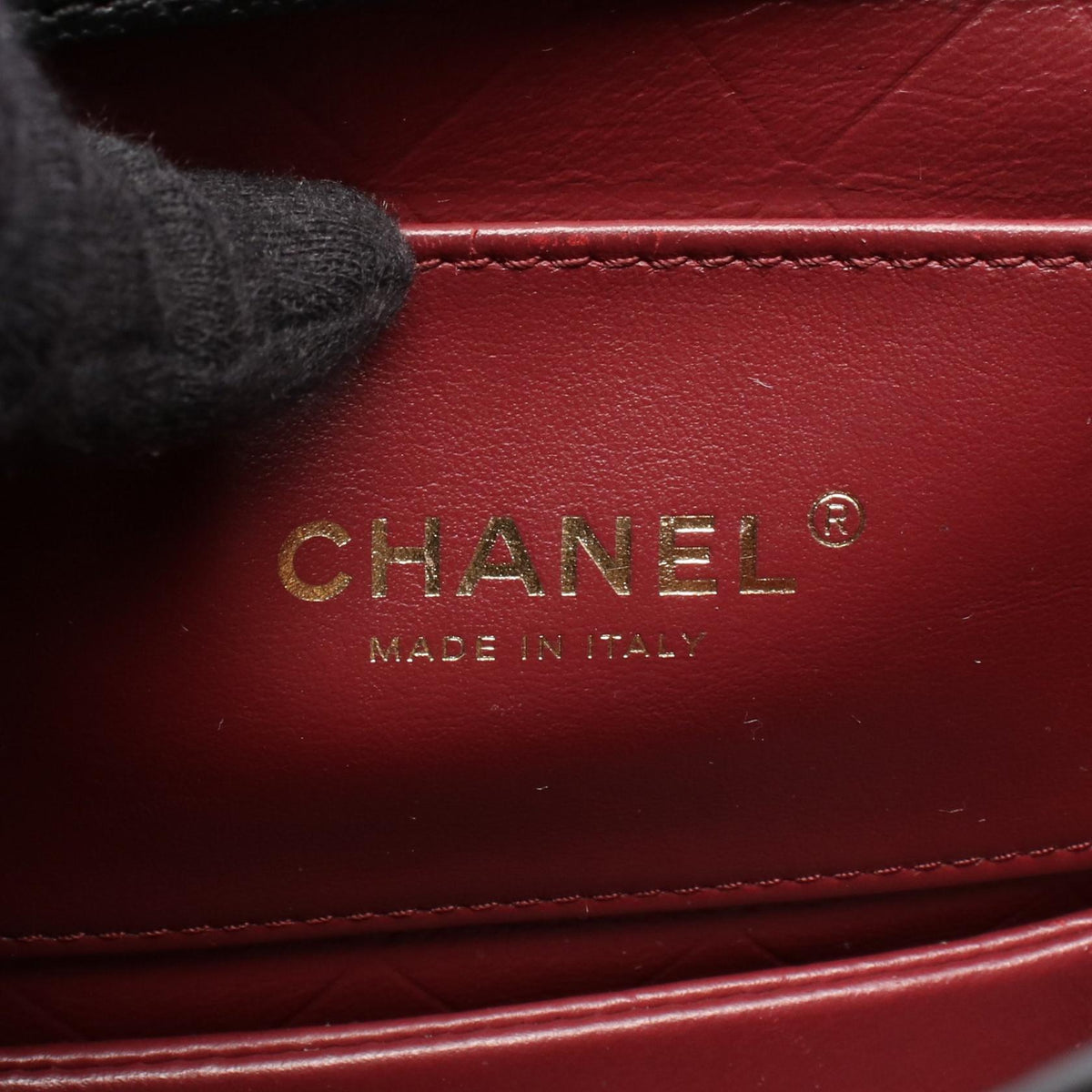 CHANEL Black Matelasse small flap Grained Calfskin leather 2101220042691