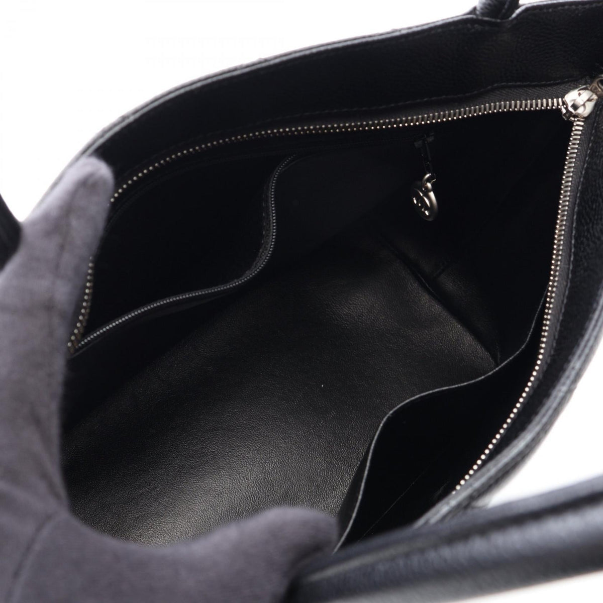 CHANEL Black Medallion tote Grained Calfskin leather A01804 2101220042561
