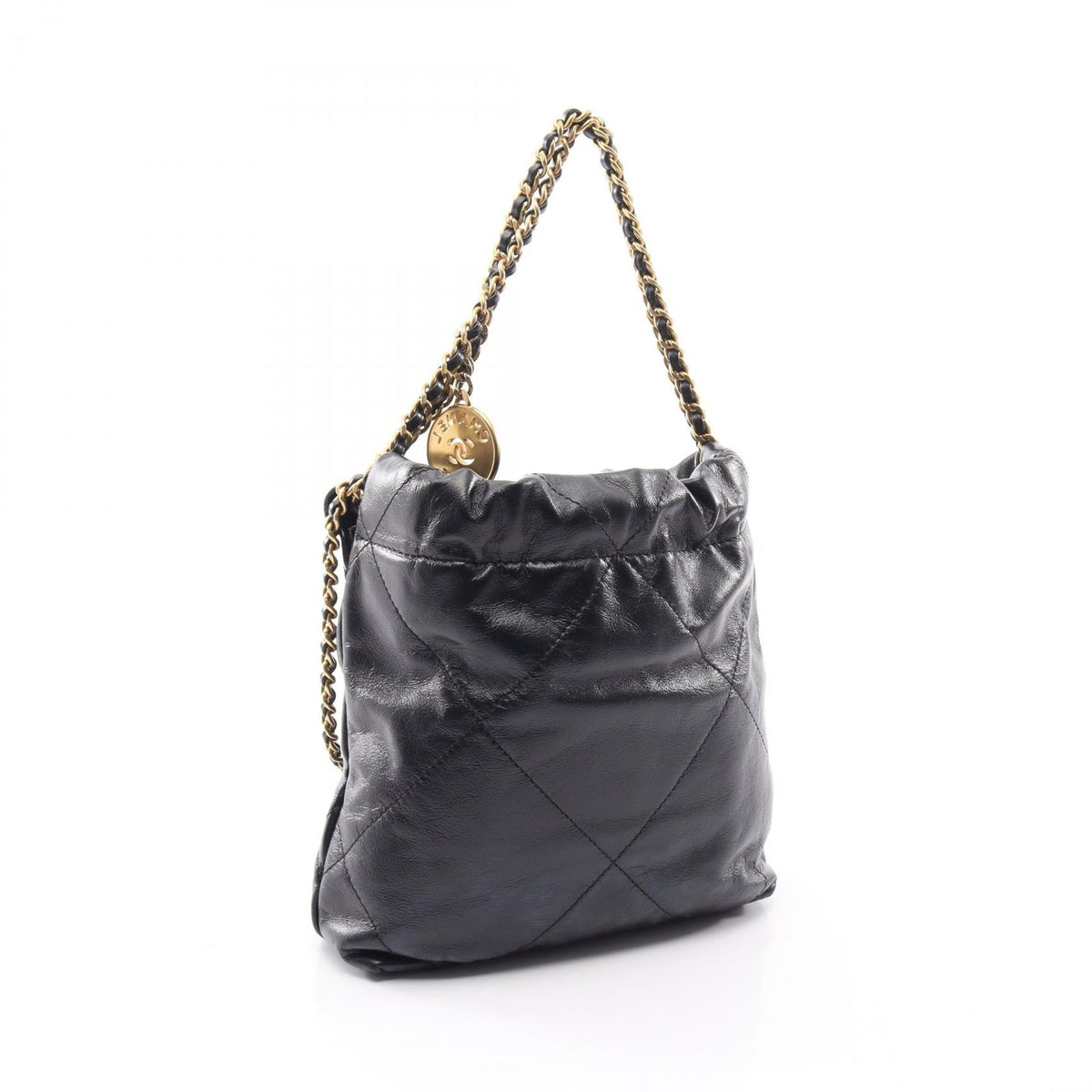 CHANEL Black CHANEL 22 Mini 2WAY leather AS3980 2120300055826