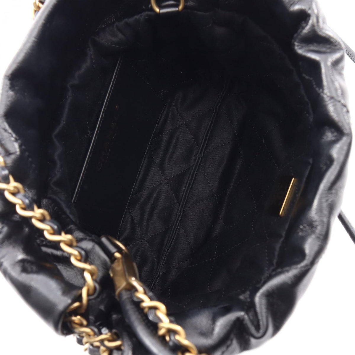 CHANEL Black CHANEL 22 Mini 2WAY leather AS3980 2120300055826