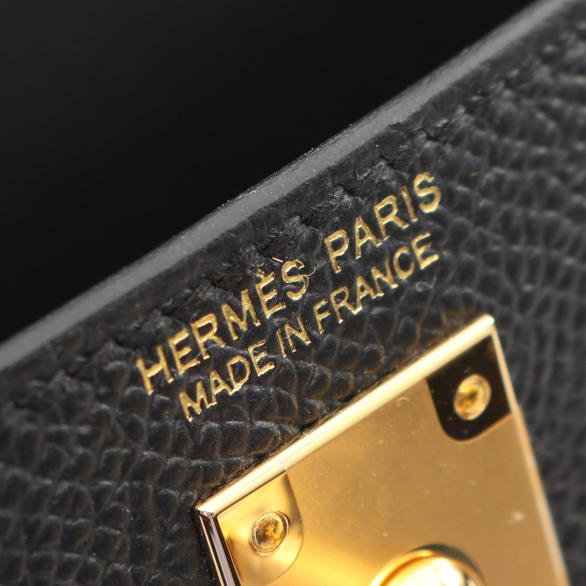 HERMES Mini Kelly 2 (External Stitching, 2-Way) Handbag Black Epsom Other Epsom 2101220039622
