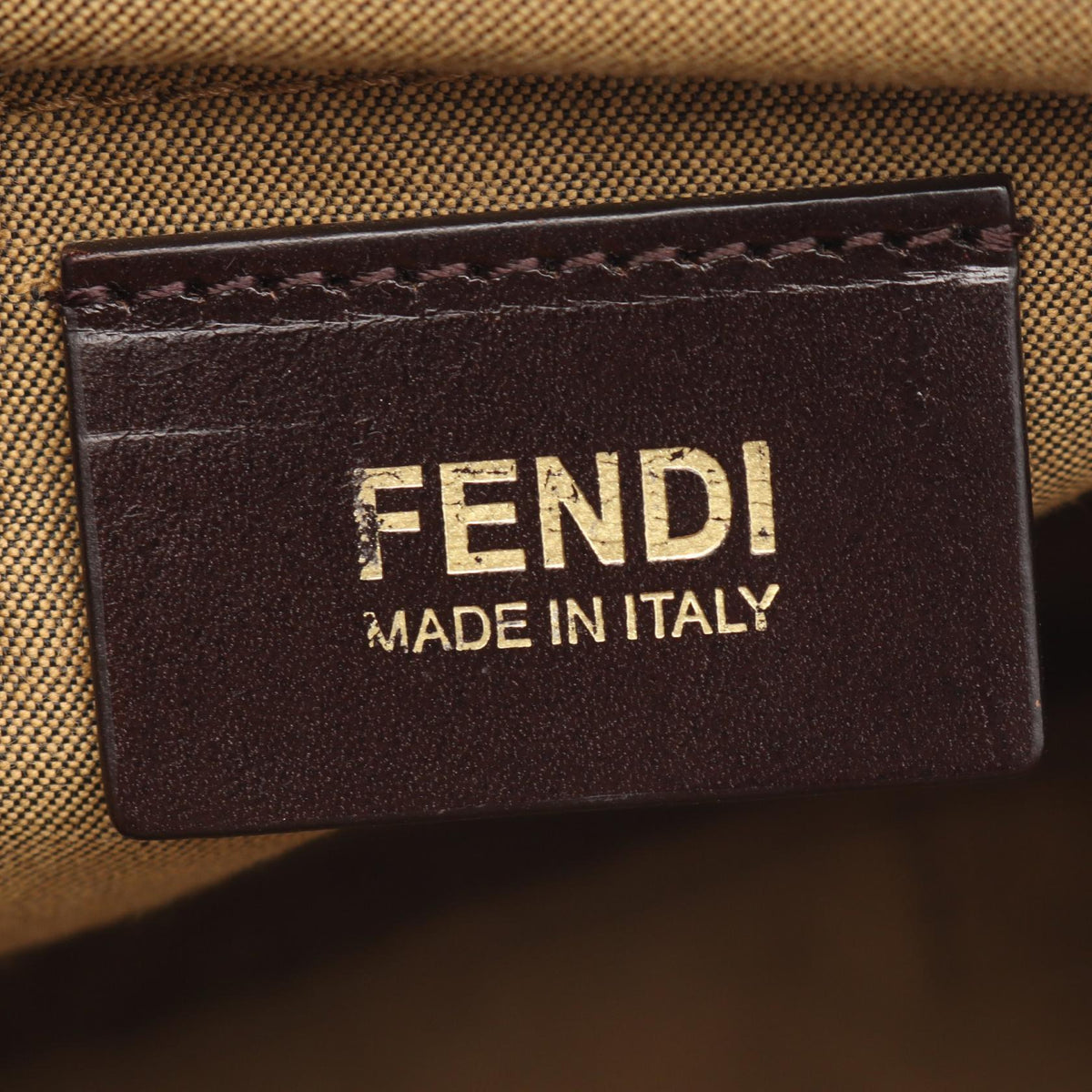 FENDI Zucca Shoulder Bag Brown canvas leather 2101220037956