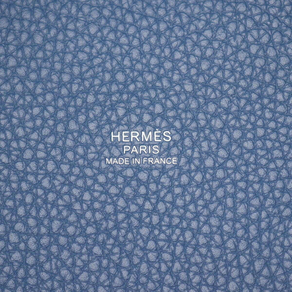 HERMES Picotin Lock PM Handbag Blue Blue Tie Taurillon Clemence leather Taurillon Clemence 2104102525411