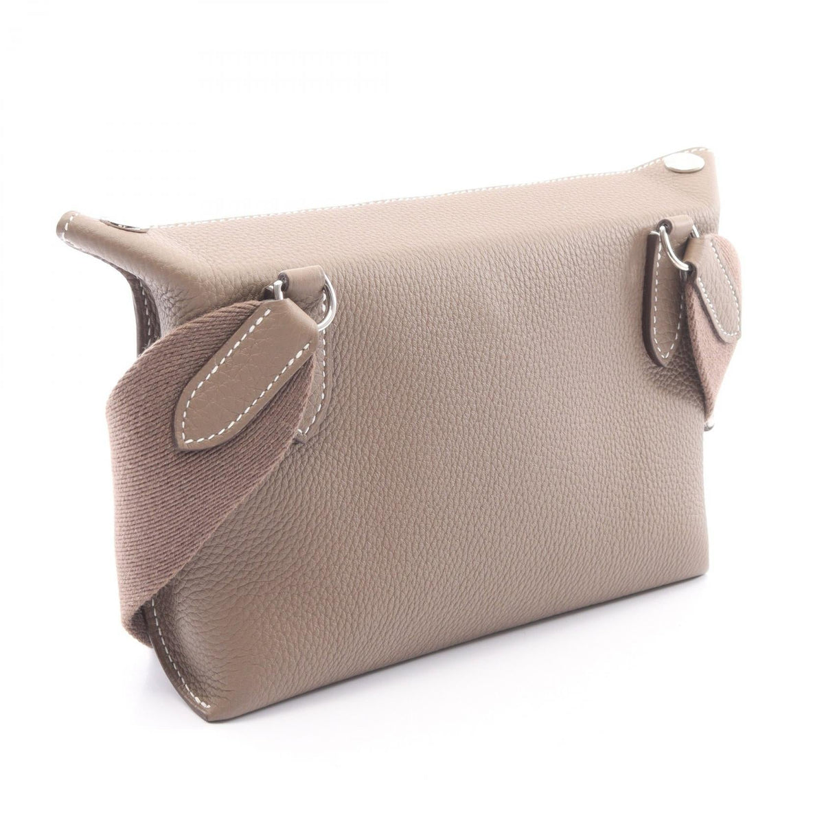 HERMES Vid Poche Etoupe Grey Shoulder BagEtoupe Grey Etoupe Grey Gray Togo leather leather 2118700090486