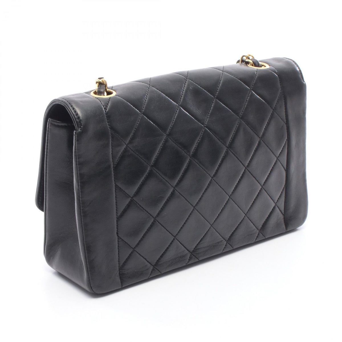 CHANEL Black Matelasse Diana Flap Lambskin (sheep leather) A01165 2101220037048