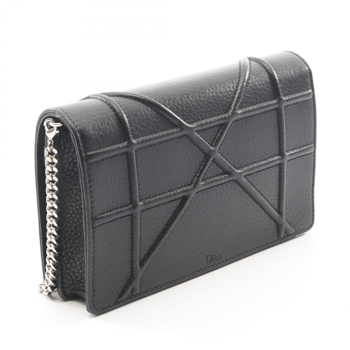 Dior DIORAMA Shoulder Bag Black leather 2101220037277