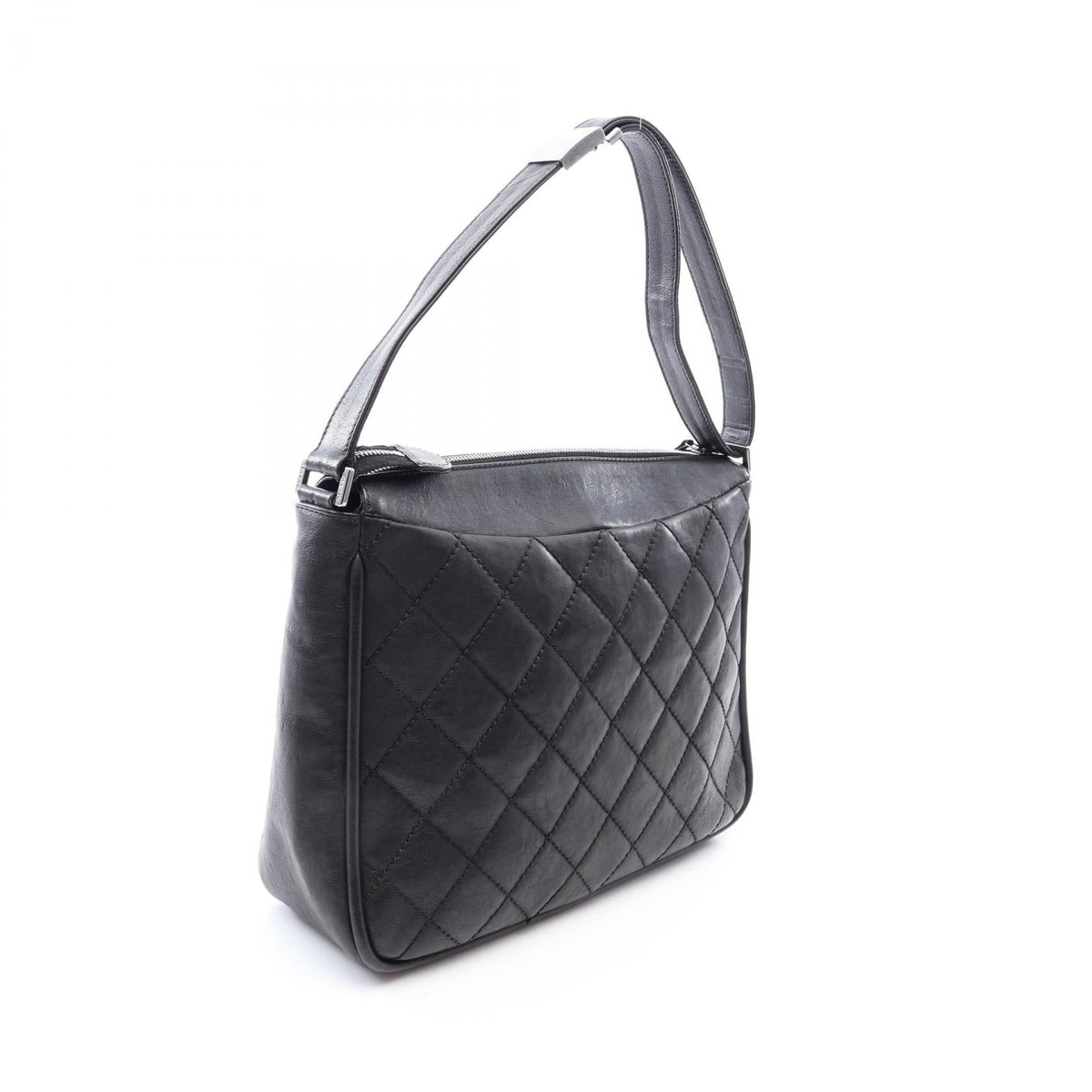 CHANEL Black Wild Stitch Large COCO Mark leather 2101220037772