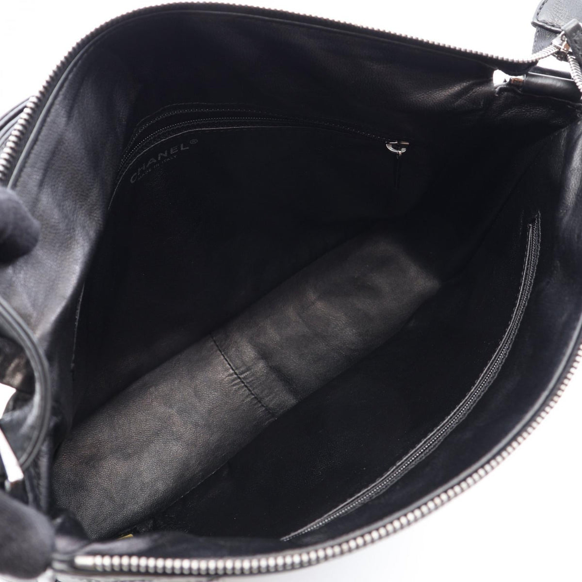 CHANEL Black Wild Stitch Large COCO Mark leather 2101220037772