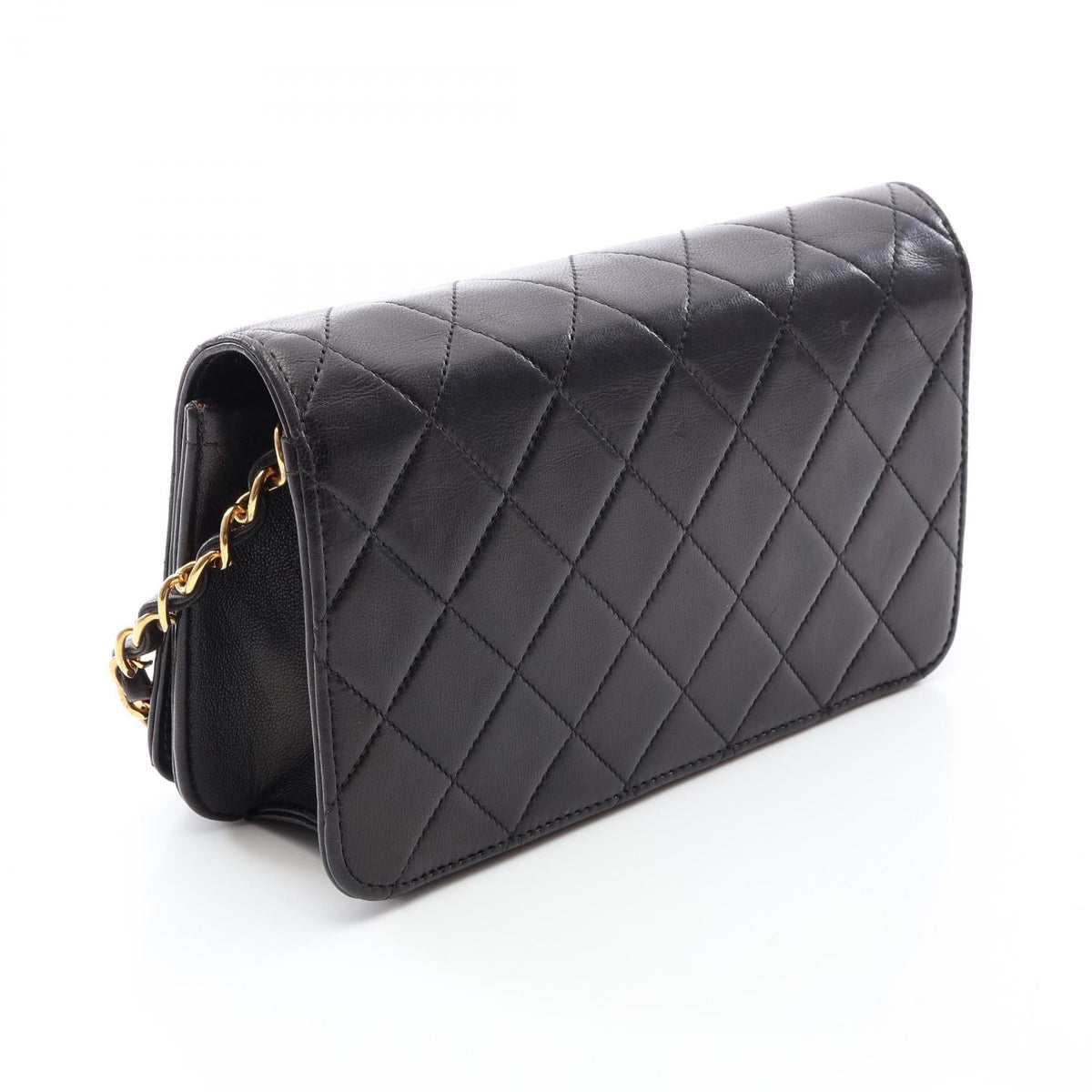 CHANEL Black Mini Matelasse Push-Lock Full Flap Lambskin (sheep leather) 2101220037864