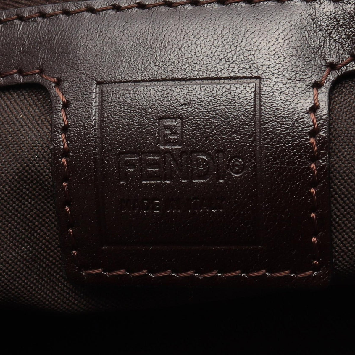 FENDI Zucca Handbag Brown canvas leather 2101220037888