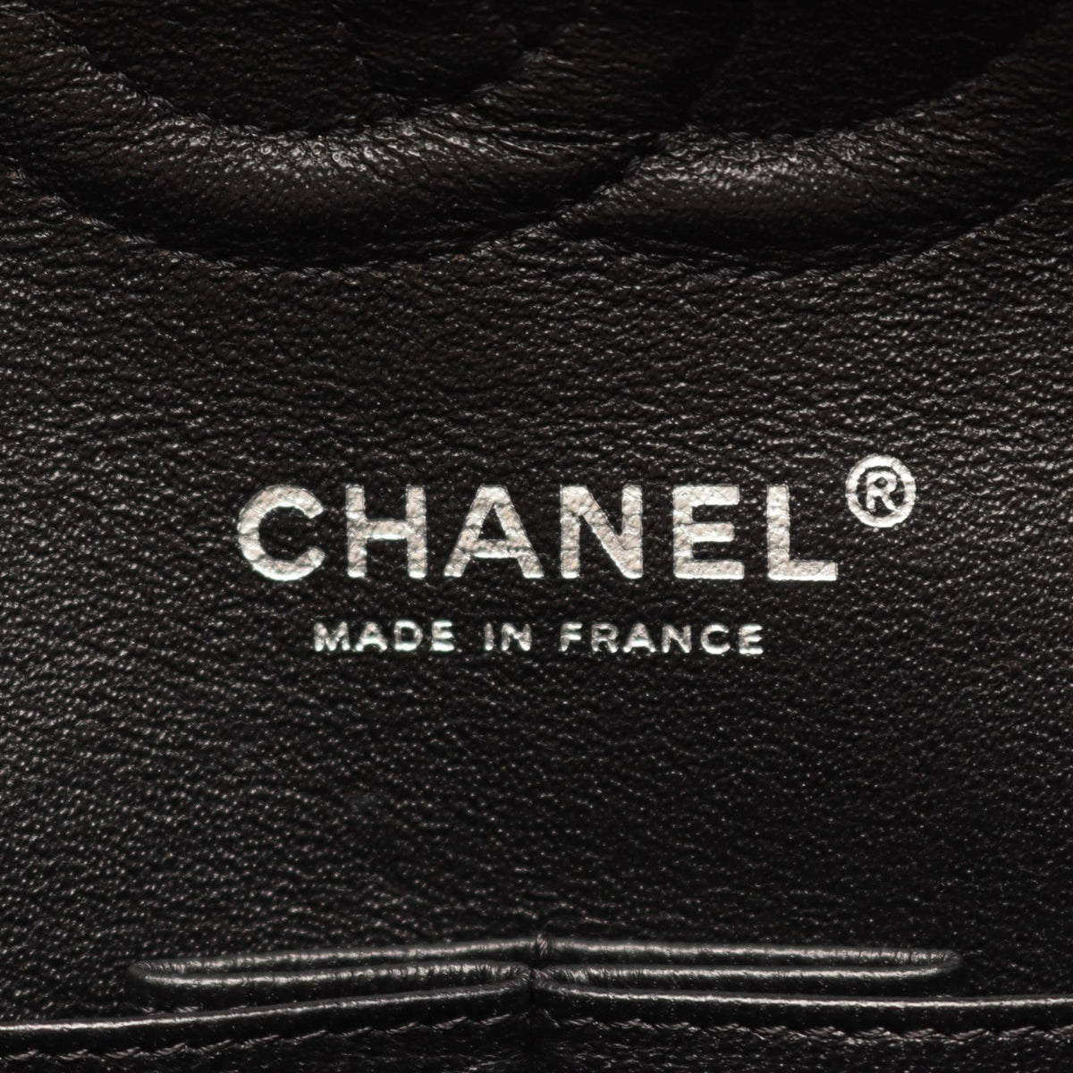 CHANEL Black Matelasse W flap Grained Calfskin leather 2101220037482