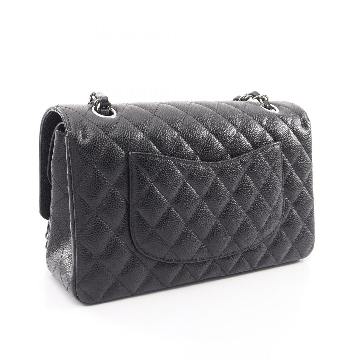 CHANEL Black Matelasse W flap Grained Calfskin leather 2101220037505