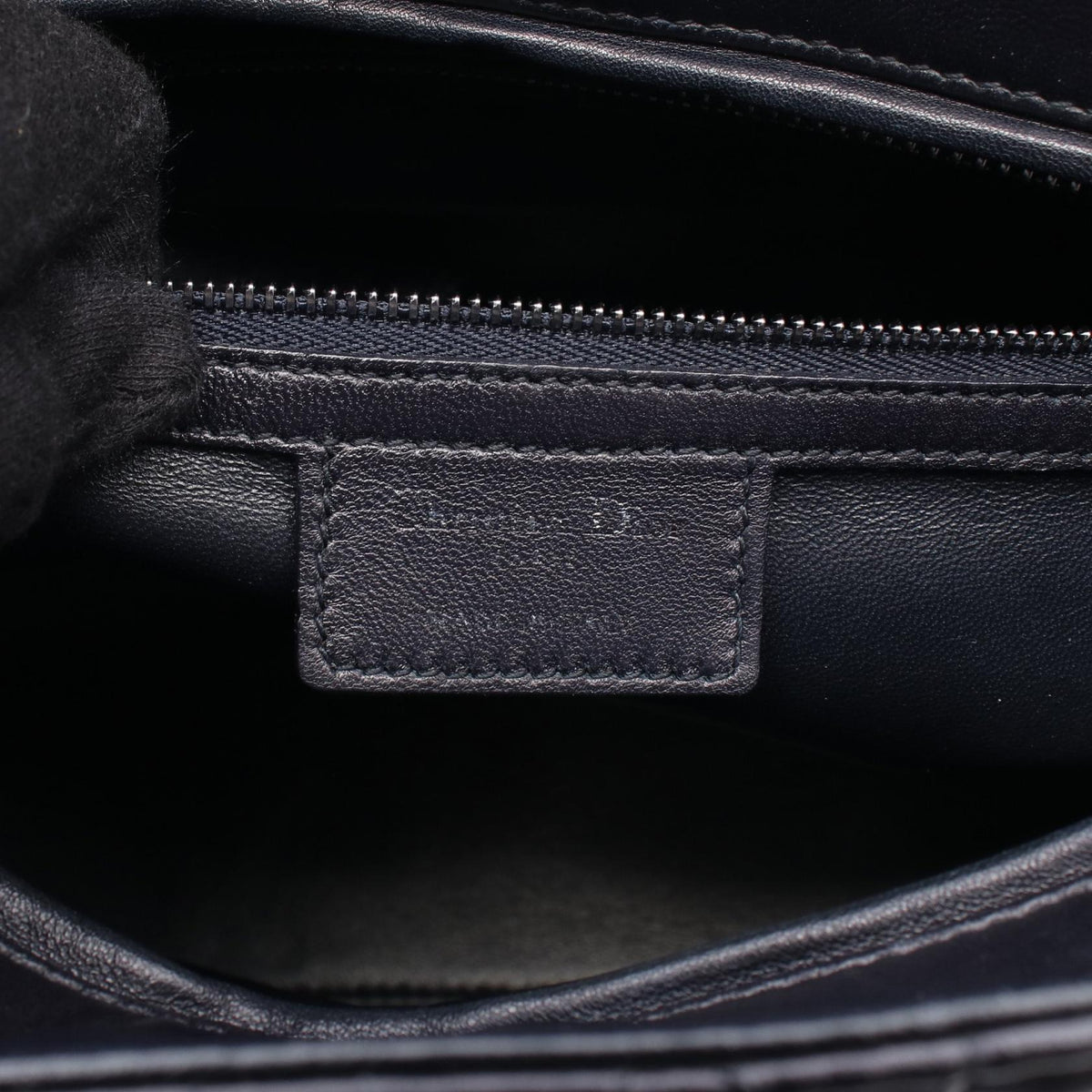 Dior Lady Christian Dior Large 2-Way Handbag Black leather 2101220036119