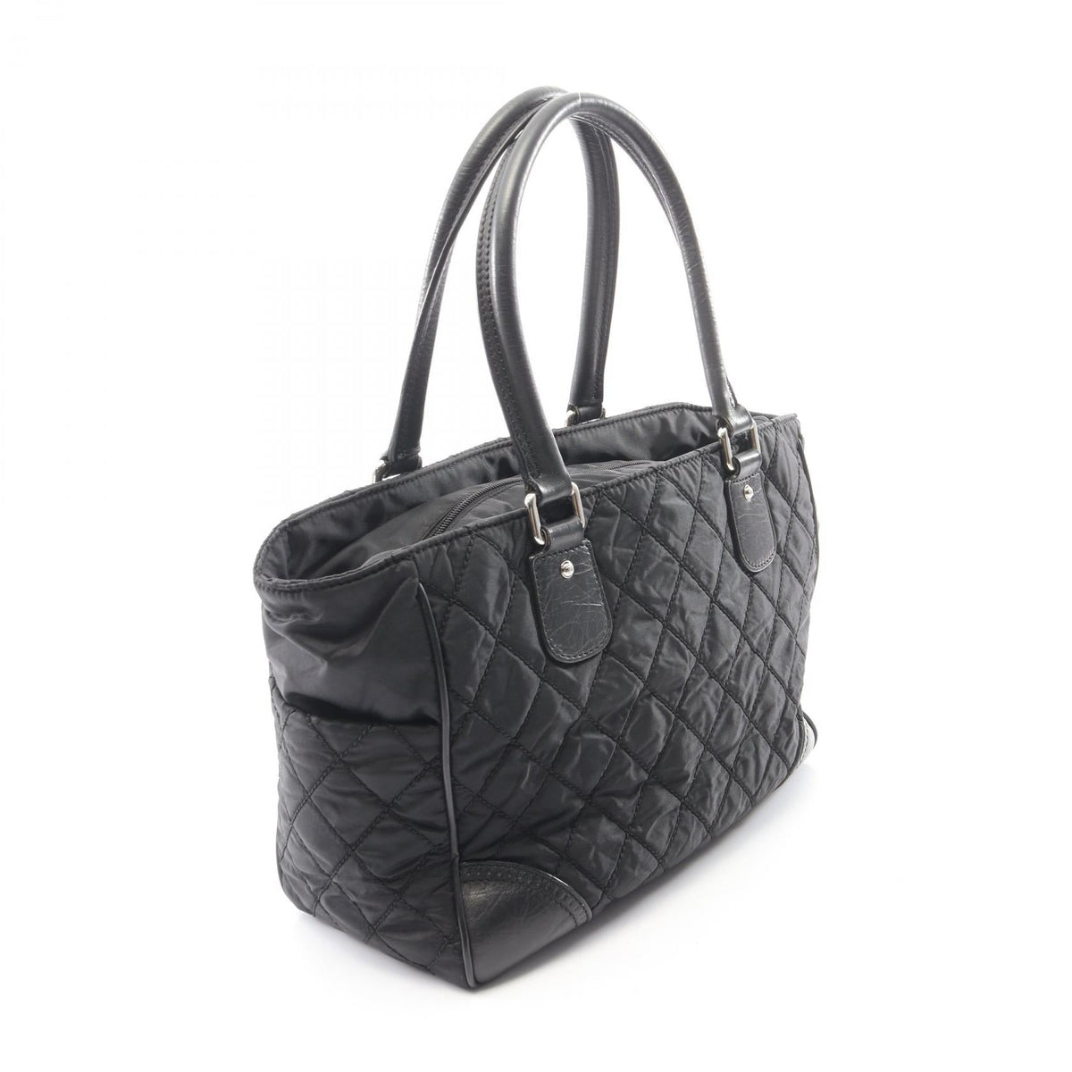 CHANEL Black Paris New York Line Nylon�leather A33100 2101220036126