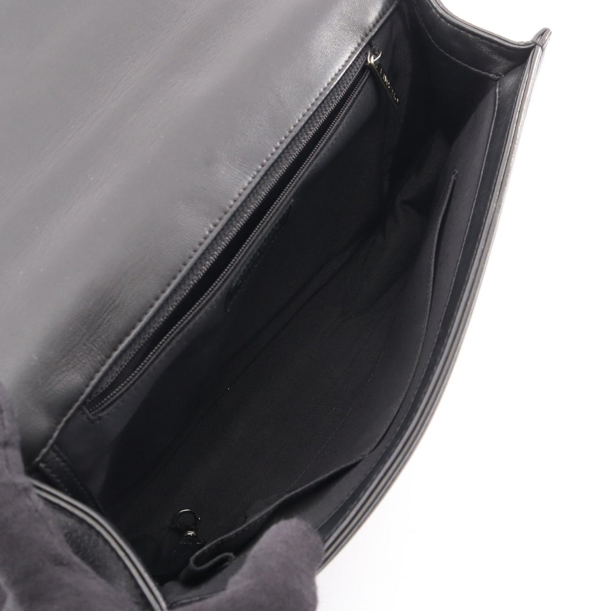CHANEL Black Boy Chanel Large Lambskin (sheep leather) 2101220036232