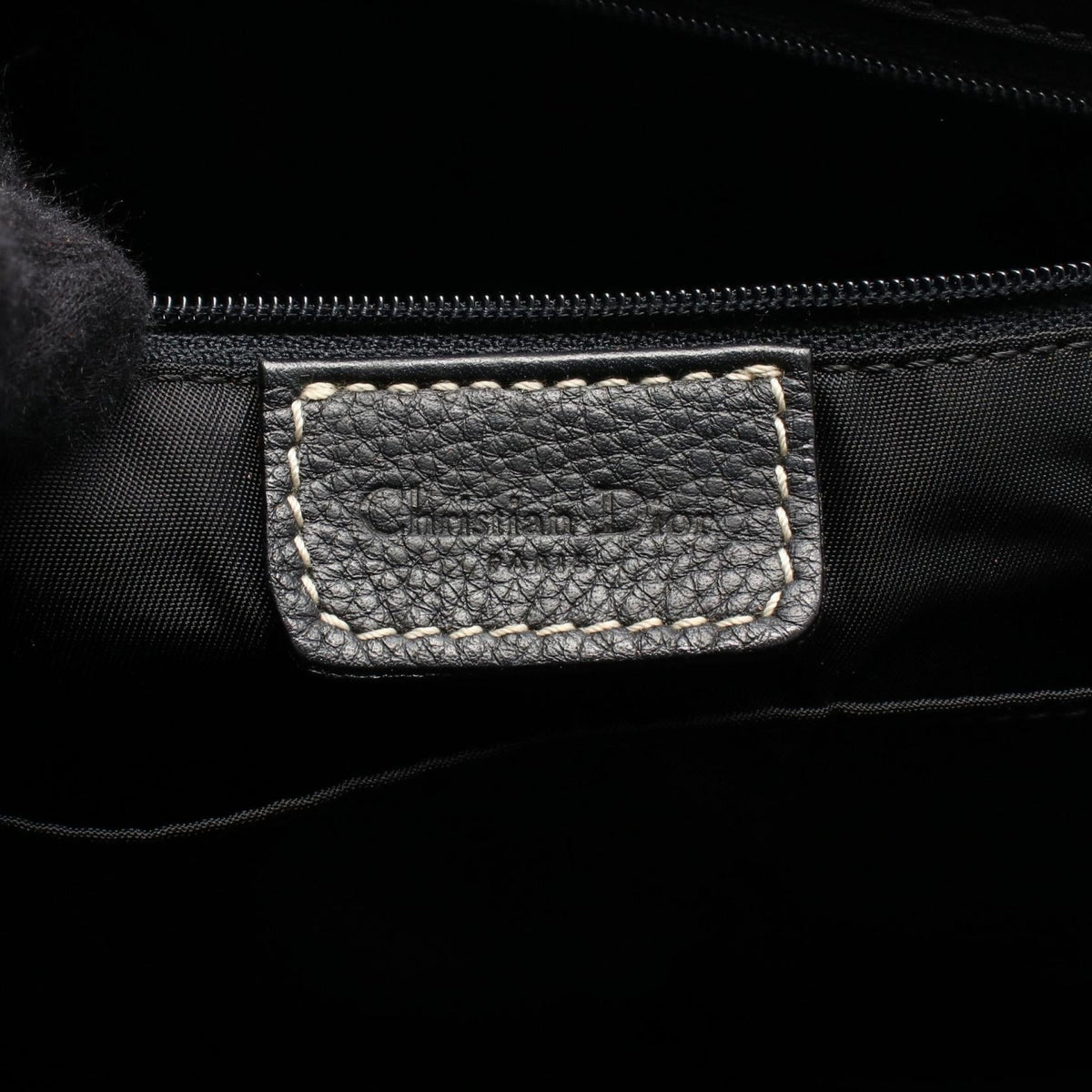 Dior vintage Boston bag Black leather 2101220036379