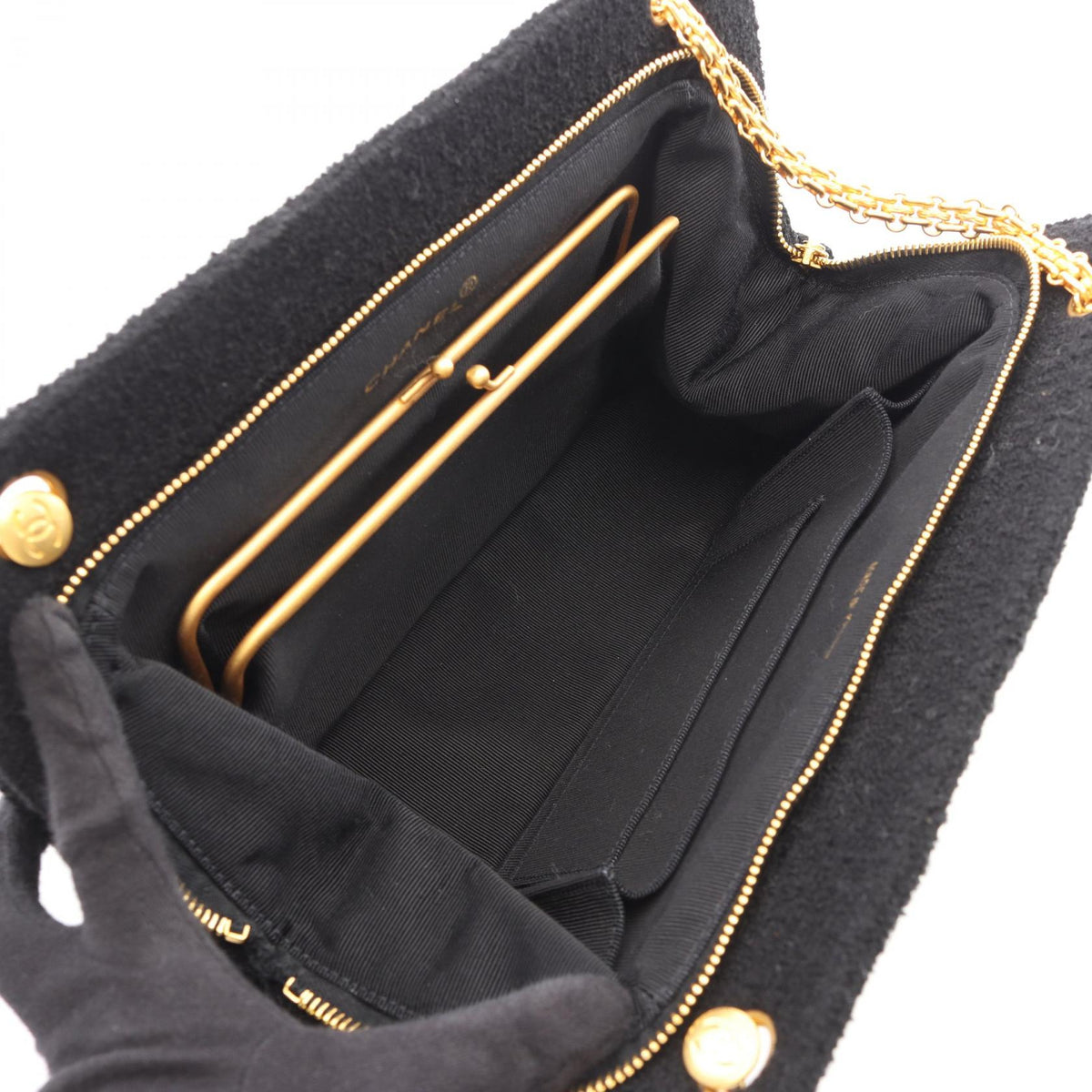 CHANEL Black Fabric 2101220036591