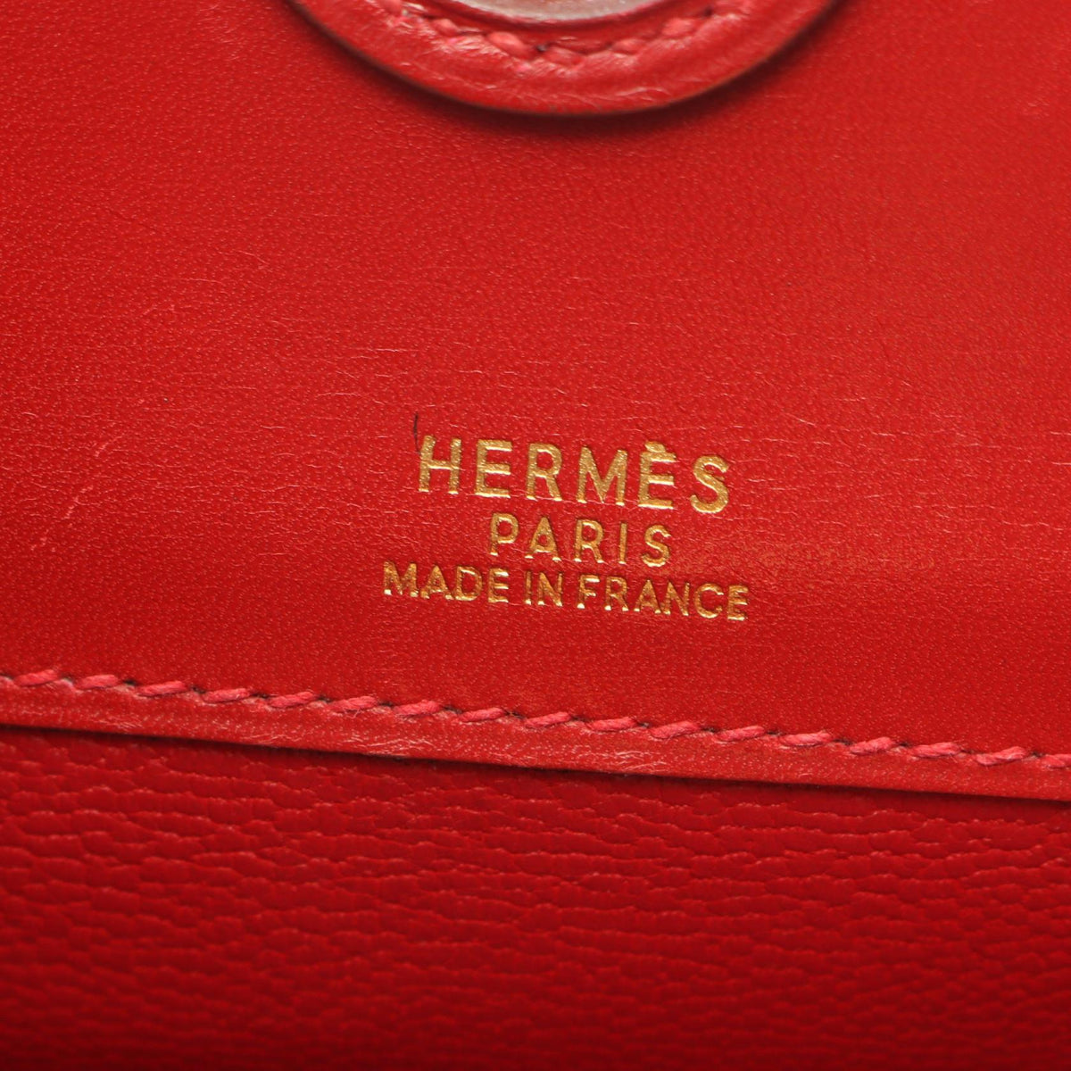 HERMES Darvi MM Rouge vif Handbag Red Box calf leather Calfskin (cowhide) 2101220035532
