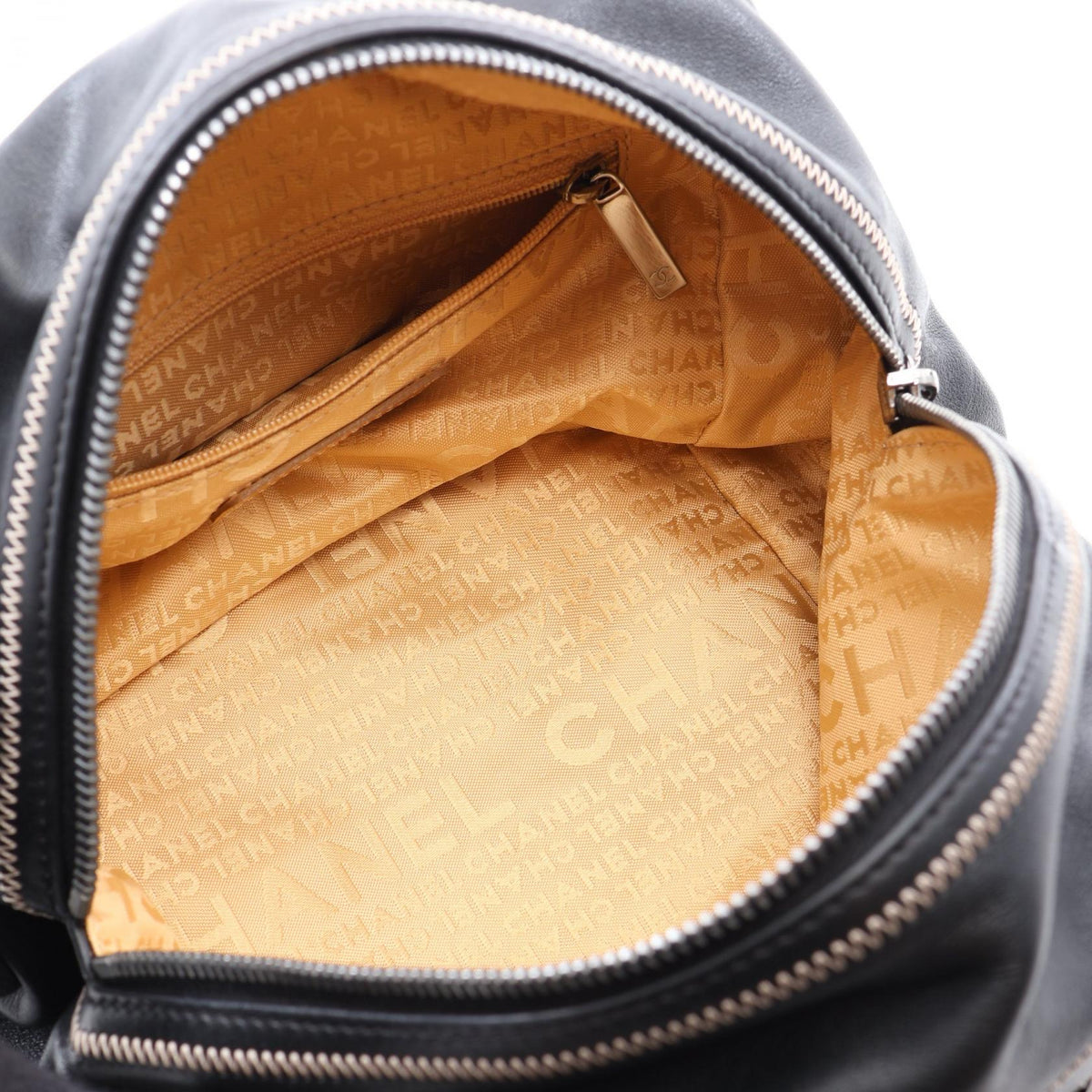 CHANEL Black Lambskin (sheep leather) 2101220035655