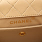 CHANEL Beige Matelasse Lambskin (sheep leather) 2101220035662