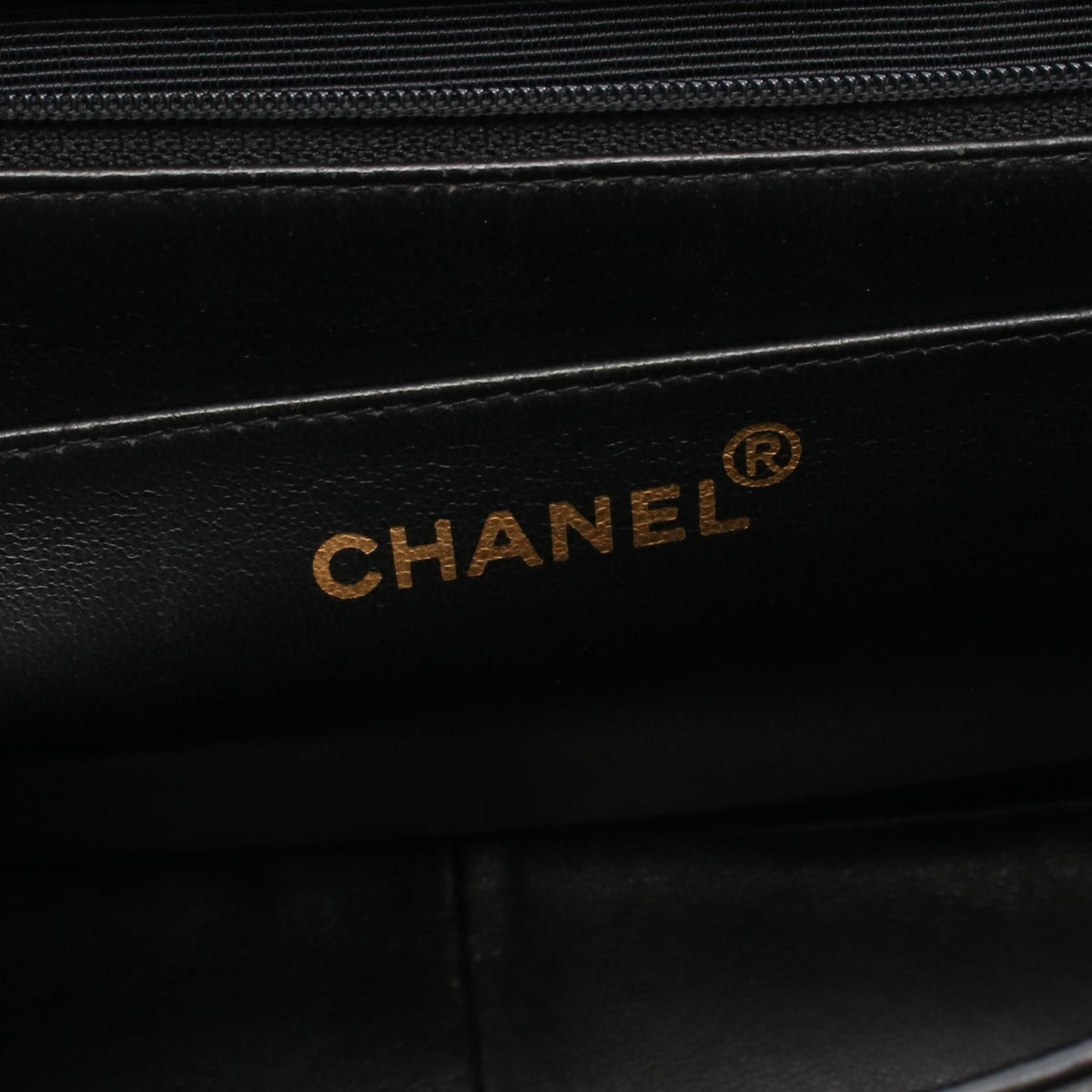 CHANEL Black Deca Matelasse 30 Single Flap Lambskin (sheep leather) 2101220035730